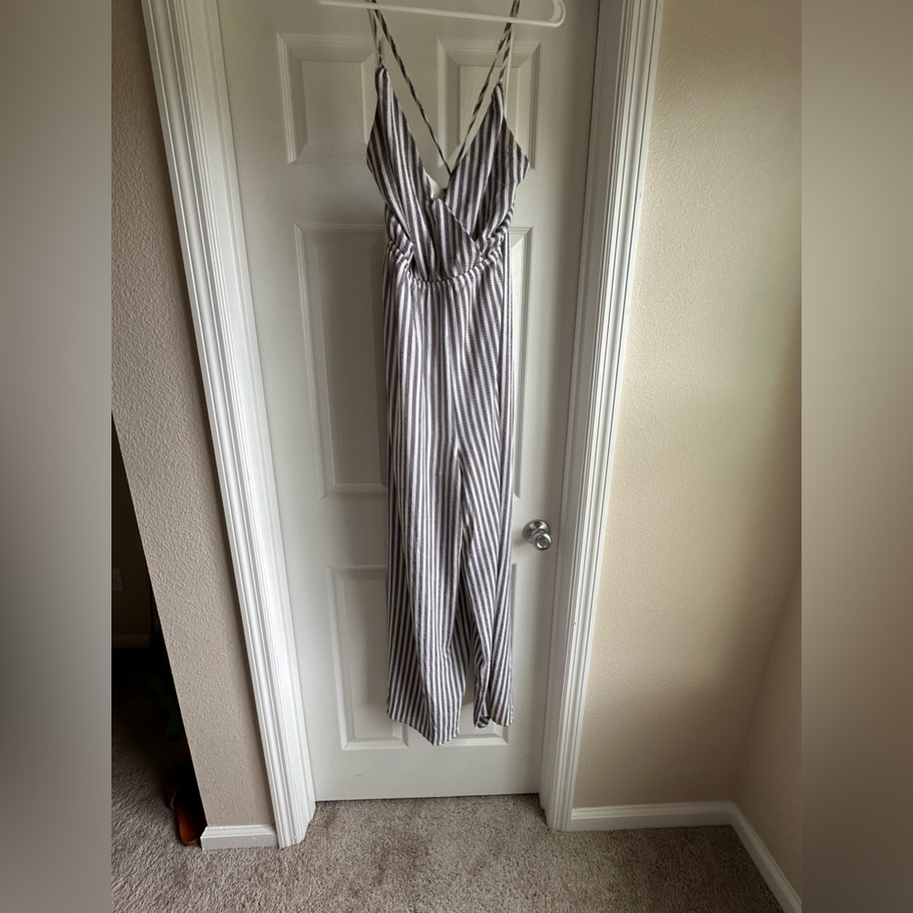 Striped Jumpsuit